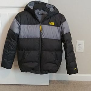North Face Down Coat Boys Large 14/16